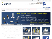 Tablet Screenshot of carleylamps.com